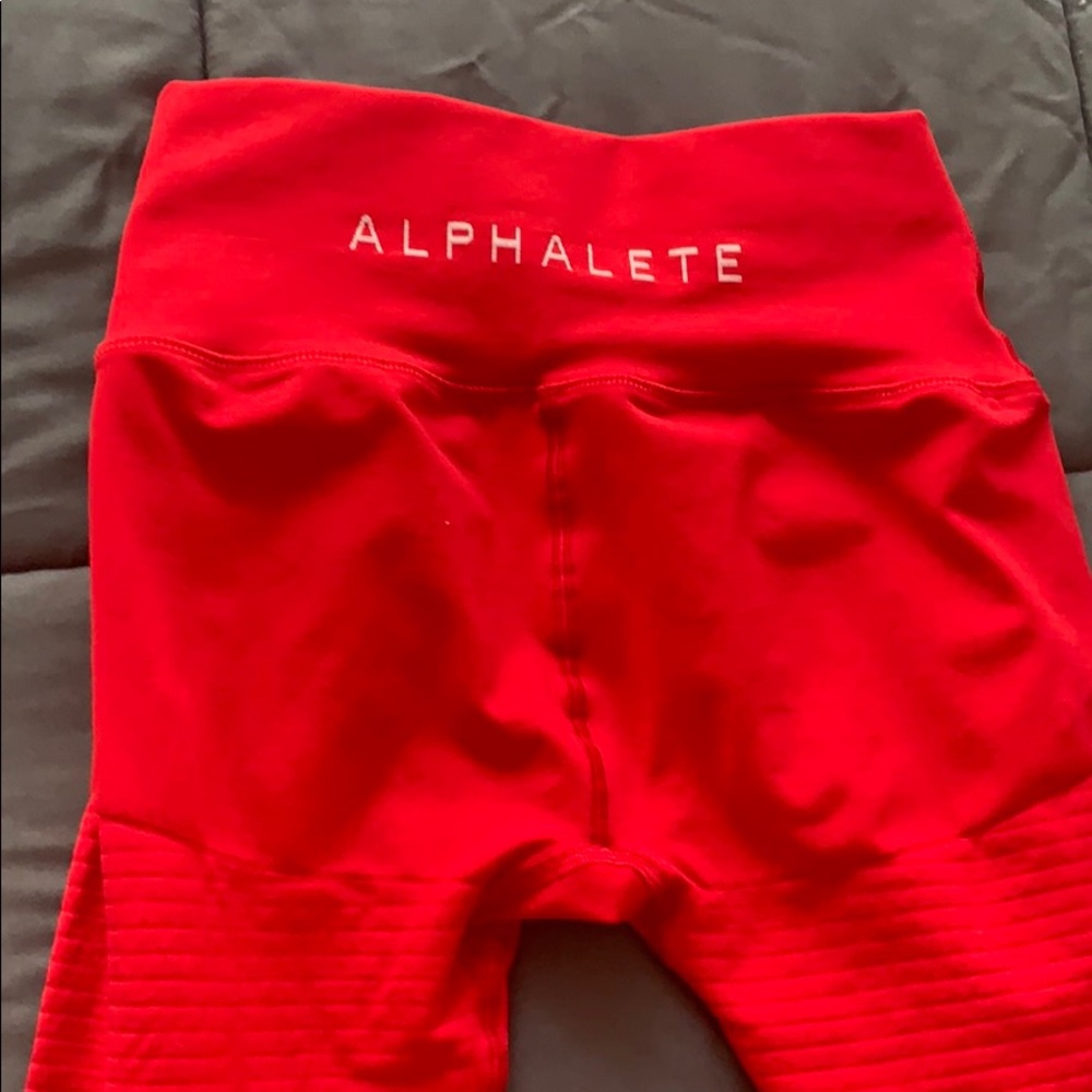 Alphalete revival formula red leggings M